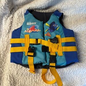 Kid, swimming vest life saver life vest, finding Dory